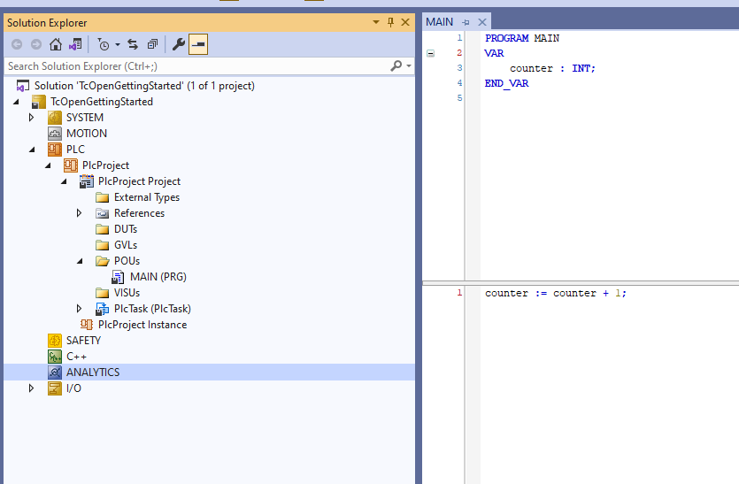 plc visual studio twincat 3
